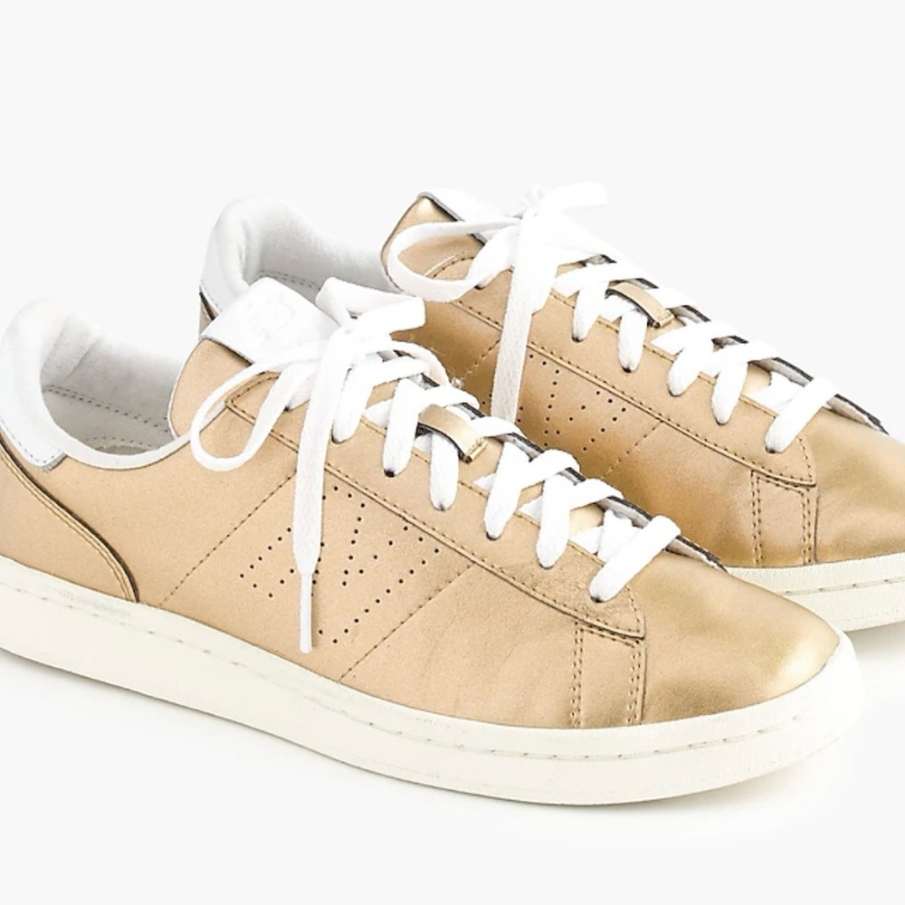 New Balance® for J.Crew 791 leather court shoe in Gold